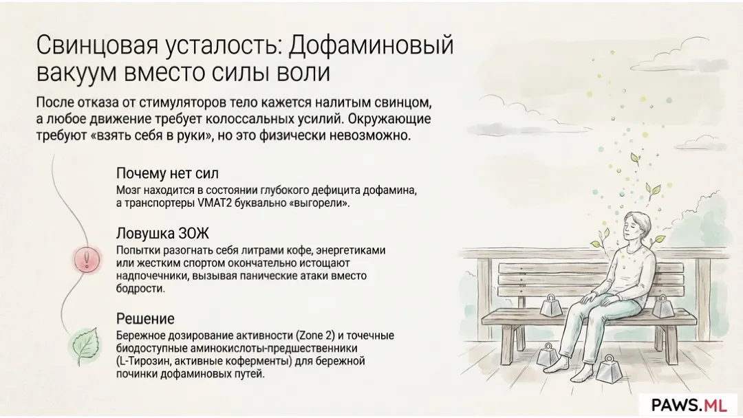 Странные симптомы отмены: Brain Zaps, бензо-живот и свинцовая усталость | PAWS.ML