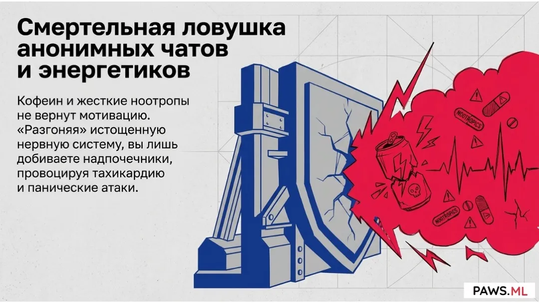 Апатия и нет сил после мефедрона (солей): как восстановить дофамин | PAWS.ML