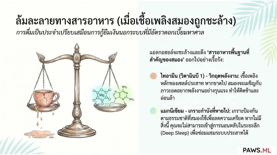 ทำไมคุณอาจรู้สึก 'ปกติ' ขณะดื่ม—จนกระทั่งวินาทีที่คุณพยายามหยุด | PAWS.ML