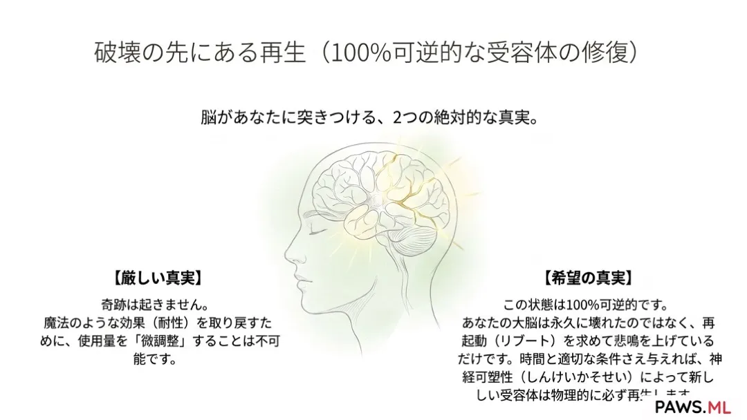 やめる前の離脱:耐性、PAWS、 そして 脳の回復 | PAWS.ML