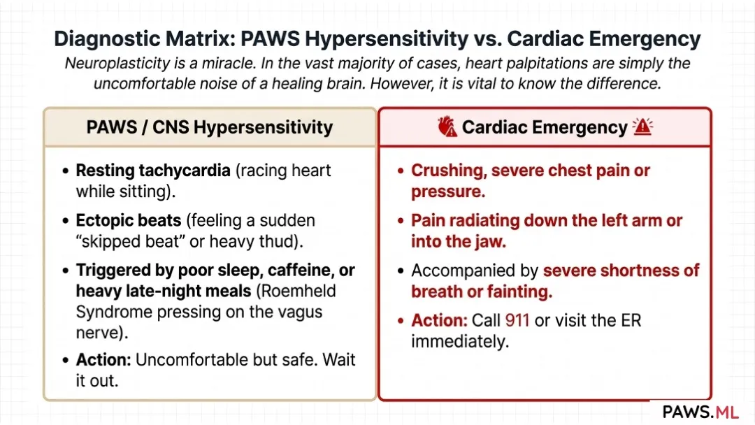 Heart palpitations 1 month after quitting alcohol: Causes & relief | PAWS.ML