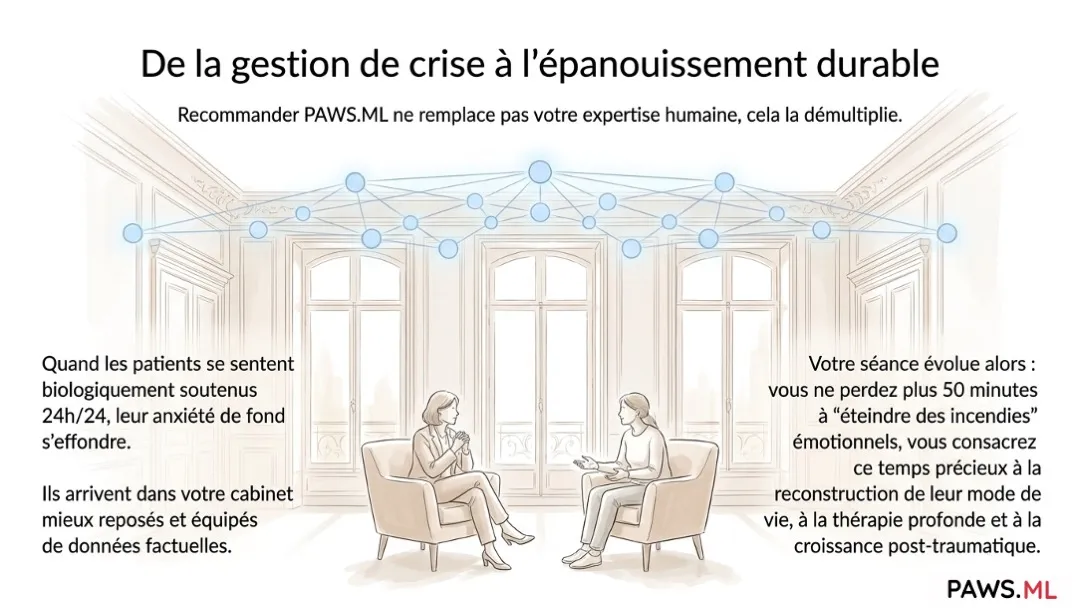 Outils numériques de suivi post-sevrage pour addictologues | PAWS.ML | PAWS.ML