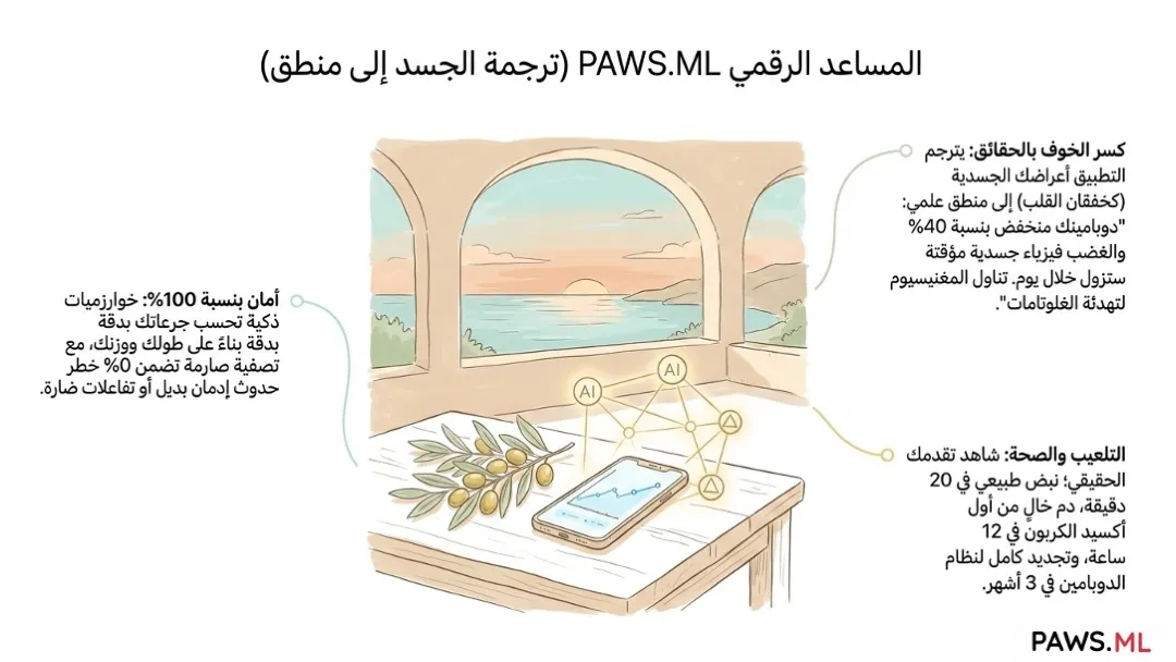 الاختراق الحيوي (Biohacking) لانسحاب النيكوتين: كيف تستعيد الدوبامين وتقلع بمساعدة الذكاء الاصطناعي | PAWS.ML