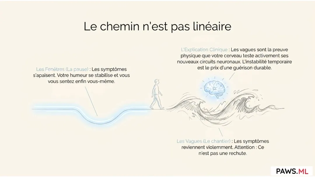 Combien de temps dure le sevrage du cannabis ? (Chronologie PAWS) | PAWS.ML