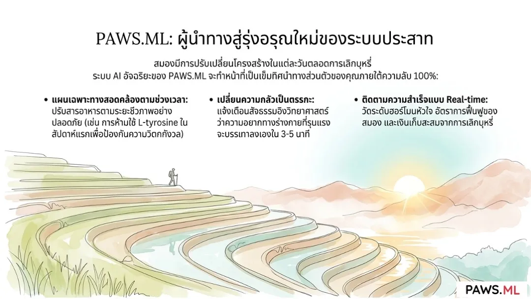 การแฮ็กระบบชีววิทยาเพื่อเอาชนะการเลิกบุหรี่: วิธีฟื้นฟูโดปามีนและเลิกบุหรี่ด้วย AI | PAWS.ML