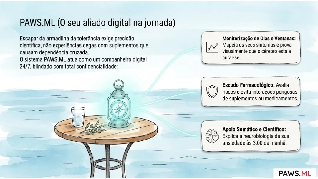 Abstinência antes de parar: Tolerância, PAWS e recuperação cerebral | PAWS.ML