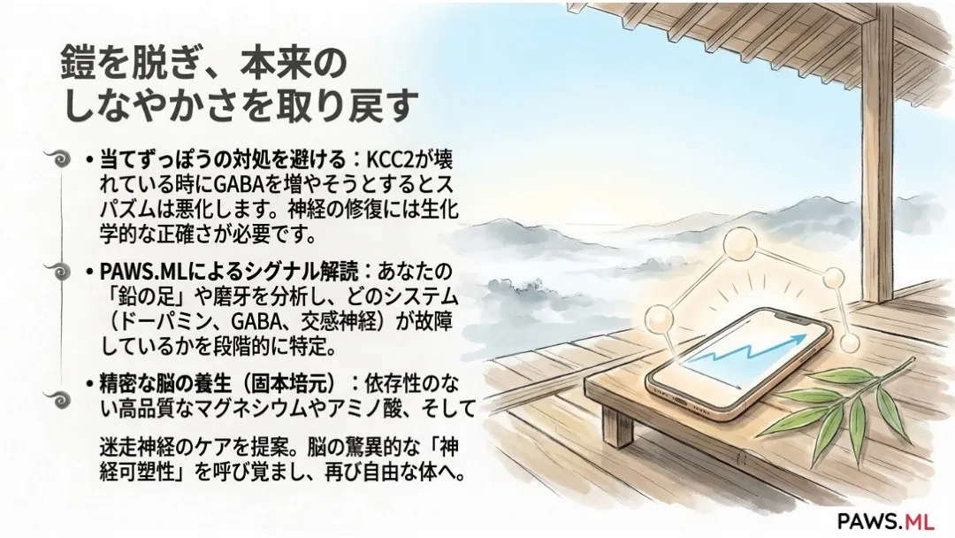 「体が木のように硬い」現象：なぜ「筋肉の鎧」を感じるのか、そして神経系がどのようにあなたを人質にしているのか | PAWS.ML