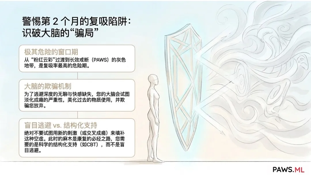粉红云彩崩溃:为什么戒断1个月后会突然陷入抑郁? | PAWS.ML