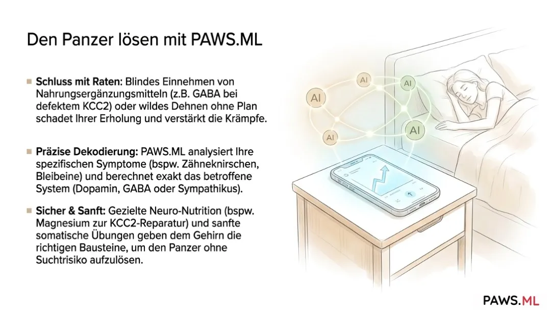 Das Phänomen des „hölzernen Körpers“: Warum Sie einen Muskelpanzer spüren und Ihr Nervensystem Sie als Geisel hält | PAWS.ML