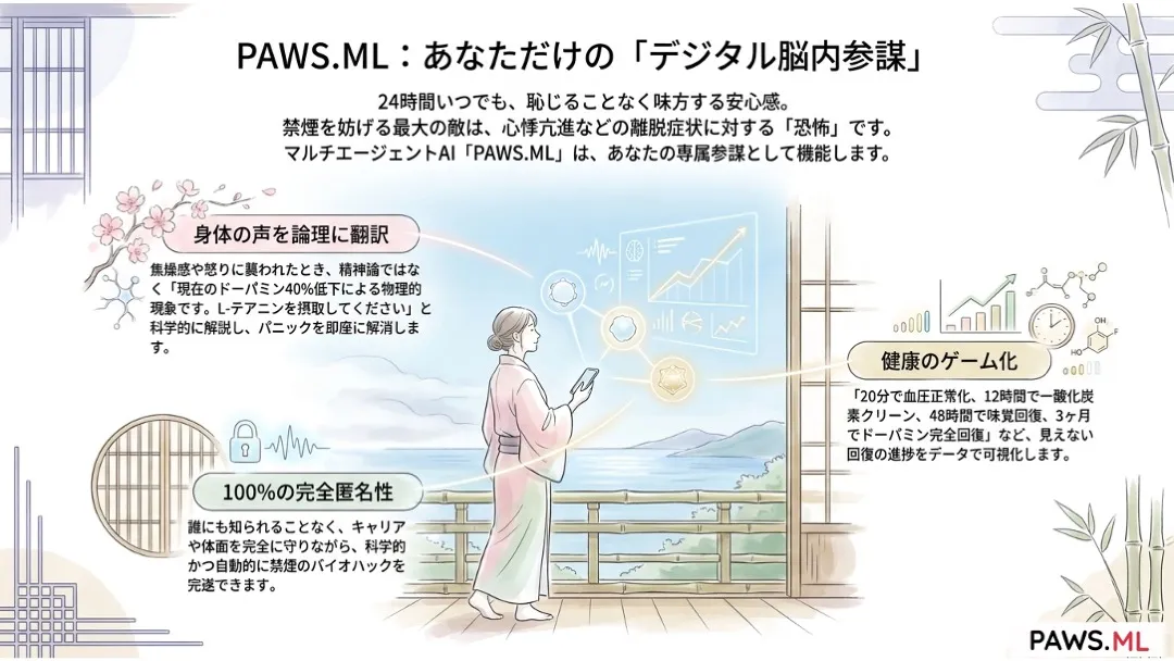 ニコチン離脱におけるバイオハック:ドーパミンを回復し、AIで禁煙する方法 | PAWS.ML