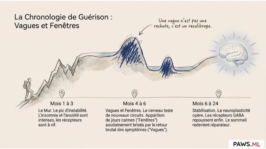 Sevrage alcool : Les symptômes tardifs des mois après l'arrêt | PAWS.ML
