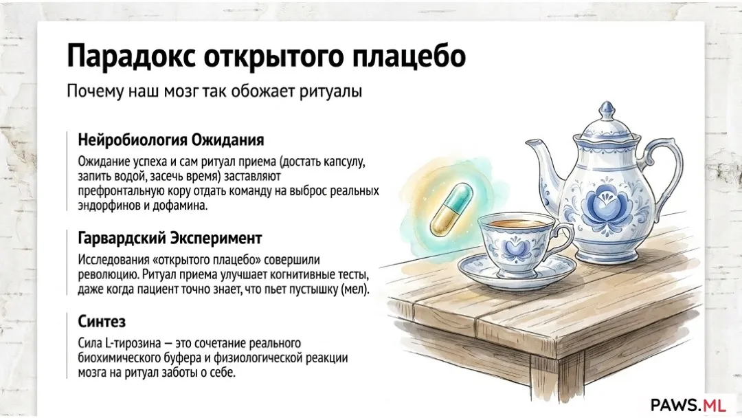 L-тирозин при ПАС и выгорании: биохакинг дофамина или плацебо? | PAWS.ML