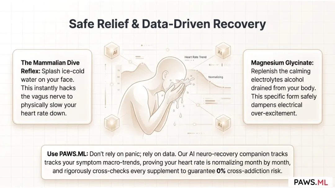 Heart palpitations 1 month after quitting alcohol: Causes & relief | PAWS.ML