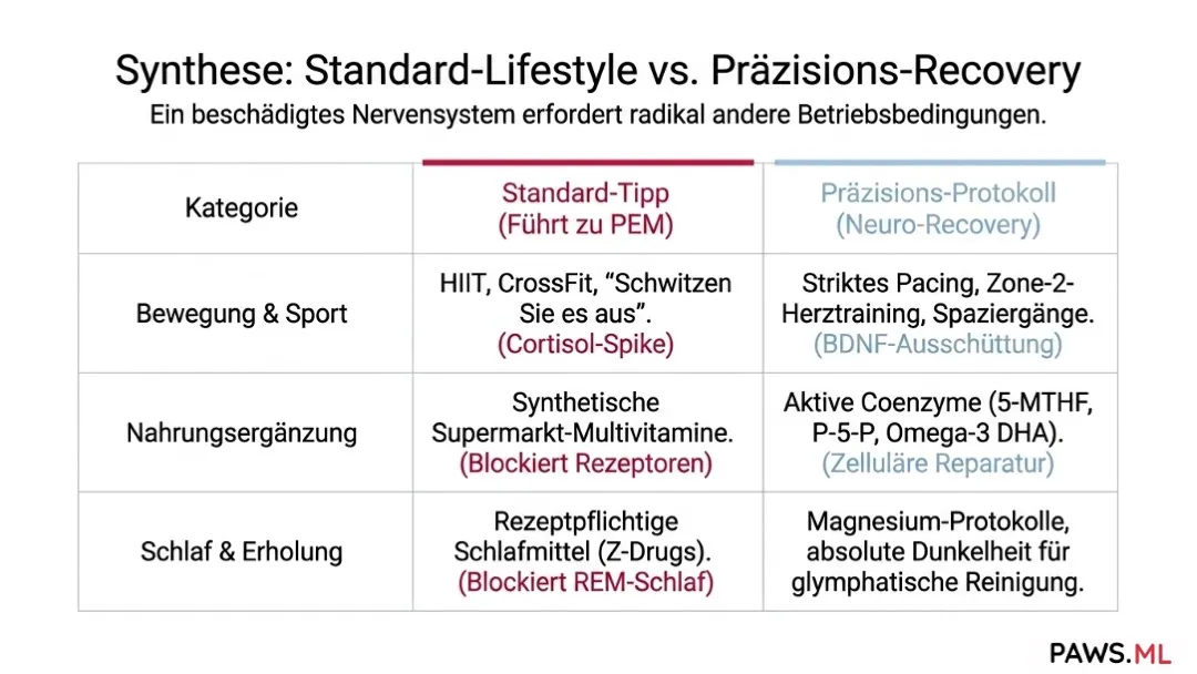 Der gesundheits-mythos: Warum sport und multivitamine bei paws-erschöpfung versagen (und wie ki-biohacking hilft) | PAWS.ML