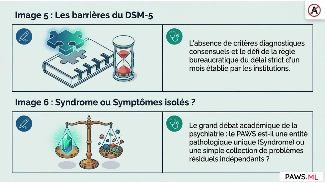Syndrome de sevrage prolongé (PAWS) : Définition, histoire et statut scientifique | PAWS.ML