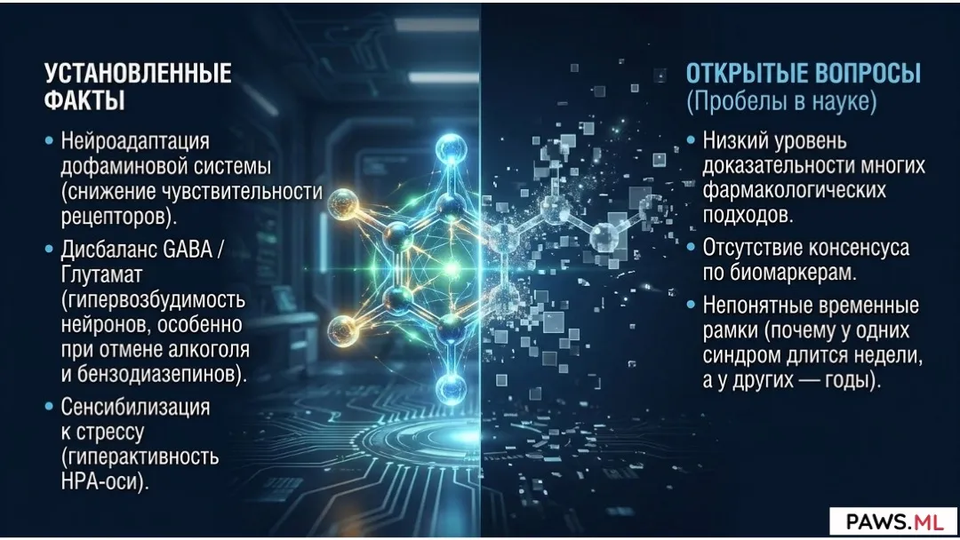 Постабстинентный синдром (ПАС / PAWS): Определение, история и научный статус | PAWS.ML