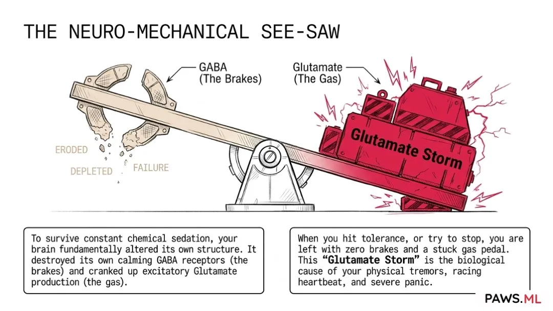 Withdrawal before quitting: Tolerance, PAWS & brain recovery | PAWS.ML
