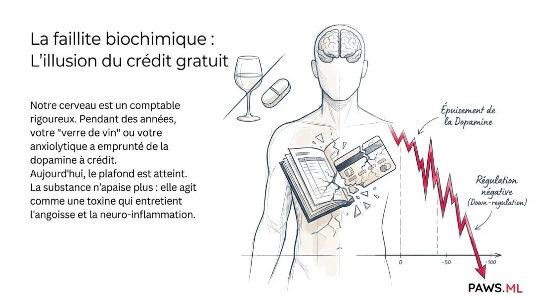 Le sevrage avant l'arrêt : Tolérance, PAWS & récupération cérébrale | PAWS.ML