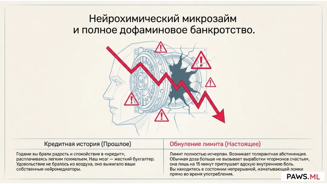 Синдром отмены до отмены: почему плохо во время употребления? | PAWS.ML